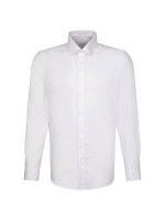 Seidensticker shirt SLIM PERFORMANCE white with Business Kent collar in narrow cut