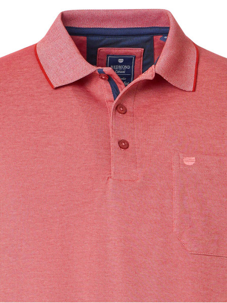 REDMOND Poloshirt Rot Jersey - Ansicht 1