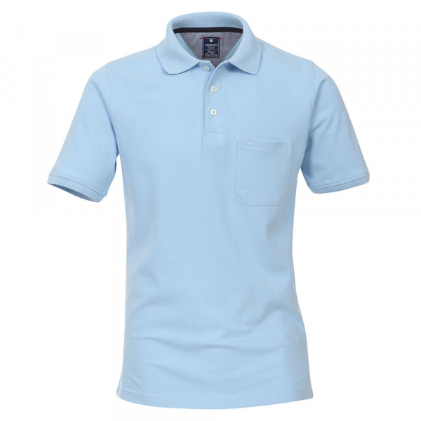 Polo Redmond bleu clair en coupe classique