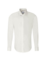 Seidensticker shirt SLIM TWILL beige with Business Kent collar in narrow cut