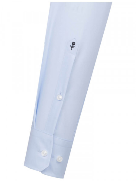 SEIDENSTICKER Regular Fit Hemd Hellblau Business Kent Popeline - Ansicht 1
