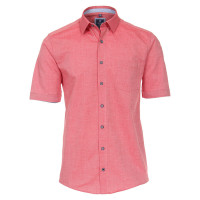 Redmond Hemd REGULAR FIT STRUKTUR rot mit Kent Kragen in klassischer Schnittform