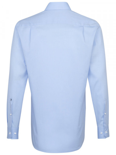 SEIDENSTICKER Regular Fit Hemd Hellblau Business Kent Fil à Fil