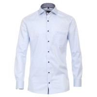 CASAMODA shirt MODERN FIT TWILL light blue with Kent collar in modern cut