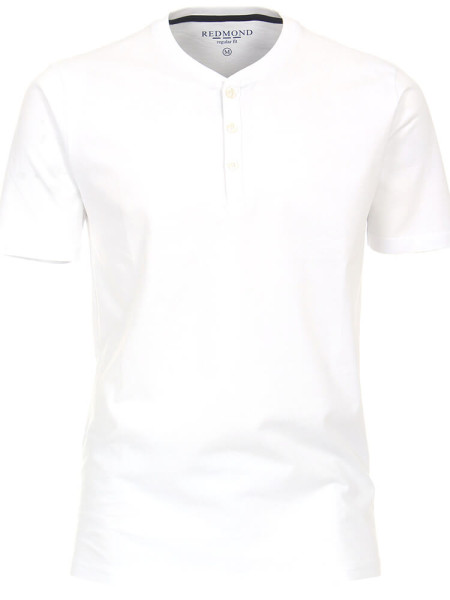 Redmond t-shirt REGULAR FIT JERSEY white with Round neck collar in classic cut