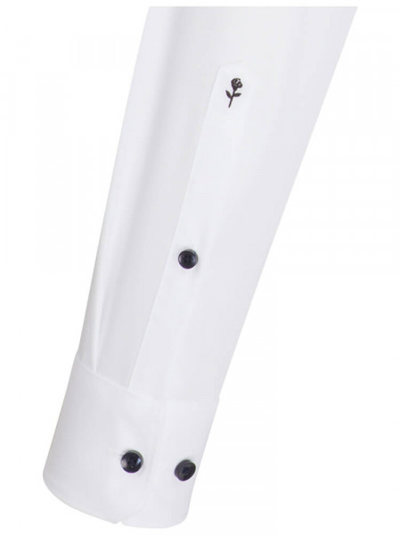 SEIDENSTICKER Extra Slim Fit Hemd Weiß Business Kent Popeline - Ansicht 1