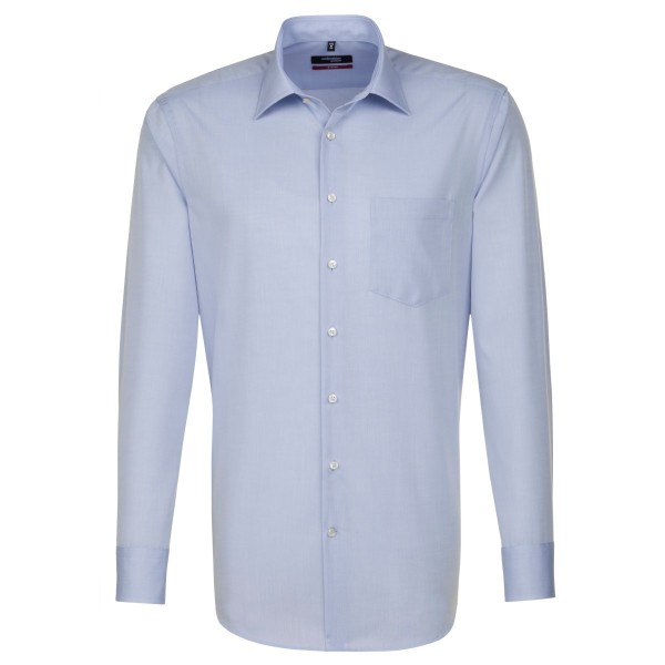 Seidensticker REGULAR shirt CHAMBRAY light blue with Business Kent collar in modern cut