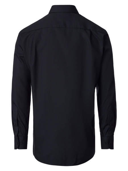 VENTI Comfort Fit Hemd Schwarz Kent Popeline