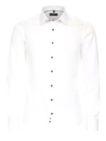 Redmond shirt SLIM FIT TWILL white with Kent collar in narrow cut