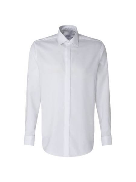 Seidensticker shirt MODERN STRUCTURE white with Business Kent collar in modern cut
