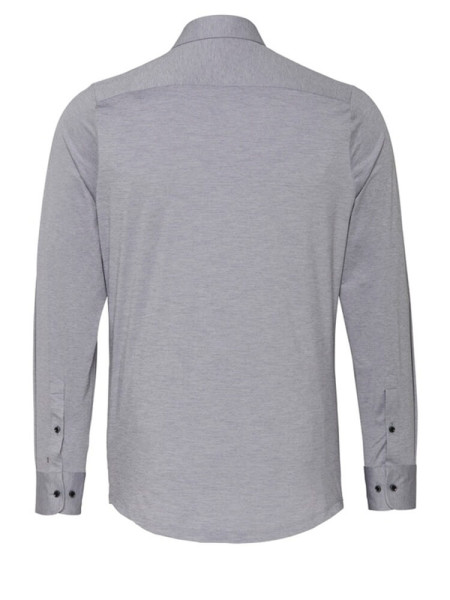 PURE Extra Slim Fit Hemd Grau Haifisch Jersey
