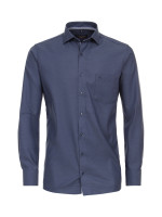 Chemise CASAMODA MODERN FIT UNI POPELINE bleu foncé avec col Kent en coupe moderne