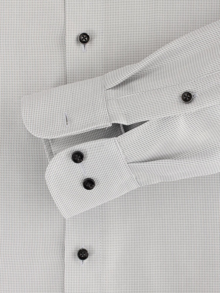 CASAMODA Comfort Fit Hemd Hellgrau Kent Struktur - Ansicht 2
