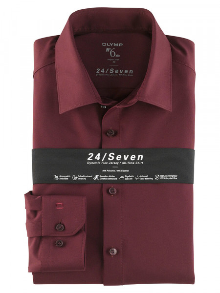 OLYMP No. Six 24/Seven super slim jersey overhemd