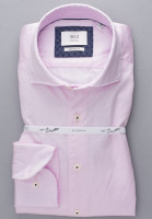 Eterna shirt MODERN FIT TWILL pink with Shark collar in modern cut