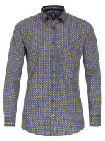 Chemise Redmond REGULAR FIT PRINT jaune avec col Kent en coupe classique