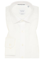 Eterna overhemd COMFORT FIT UNI POPELINE beige met Kentkraag in klassieke snit