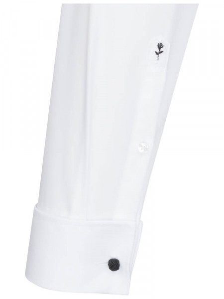 SEIDENSTICKER Tailored Fit Hemd Weiß Business Kent Popeline - Ansicht 1