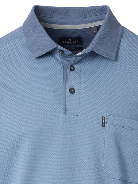 CASAMODA Poloshirt Hellblau Piqué - Ansicht 1