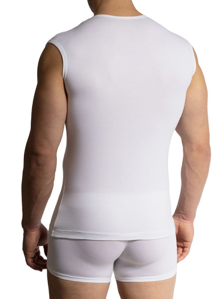 OLAF BENZ Regular Fit Weiß Feinripp