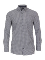 CasaModa overhemd COMFORT FIT UNI POPELINE lichtblauw met Button Down-kraag in klassieke snit