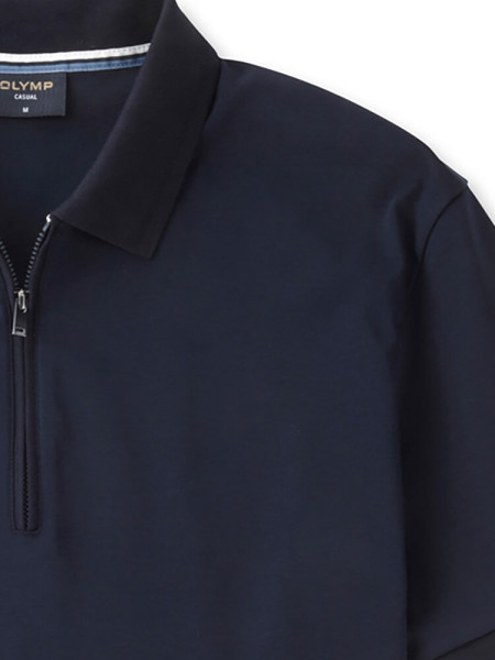 OLYMP Poloshirt Marine Jersey