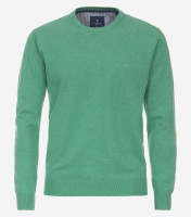 Redmond Pullover REGULAR FIT STRICK grün mit Rundhals Kragen in klassischer Schnittform