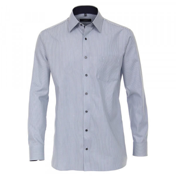 CASAMODA Hemd COMFORT FIT STRUKTUR hellblau mit Kent Kragen in klassischer Schnittform