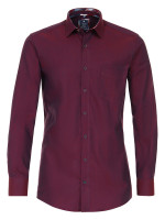 Redmond overhemd REGULAR FIT TWILL rood met Button Down-kraag in klassieke snit