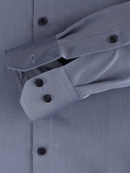 VENTI Regular Fit Hemd Mittelblau Kent Twill - Ansicht 2