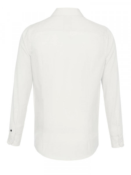 PURE Regular Fit Hemd Hellbeige Kent Popeline