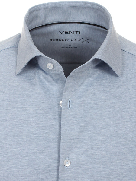 VENTI Regular Fit Hemd Hellblau Kent Jersey - Ansicht 1