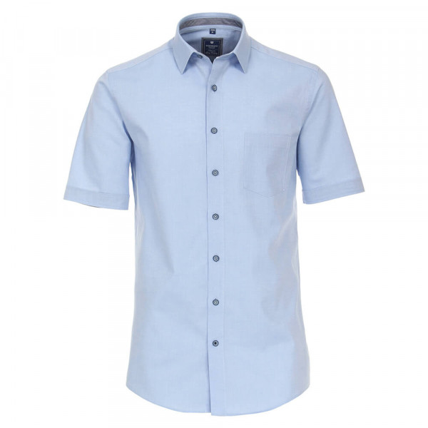Redmond Hemd REGULAR FIT STRUKTUR hellblau mit Kent Kragen in klassischer Schnittform
