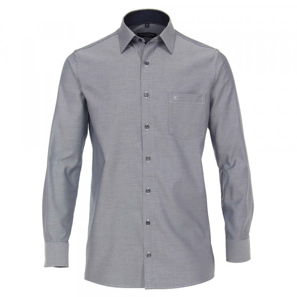 CASAMODA Hemd COMFORT FIT STRUKTUR hellblau mit Kent Kragen in klassischer Schnittform