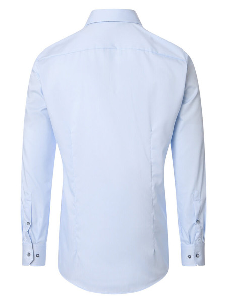 VENTI Regular Fit Hemd Hellblau Button-Down Struktur
