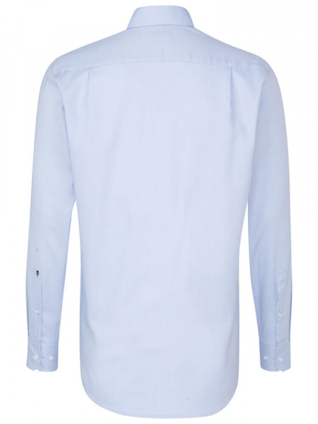SEIDENSTICKER Regular Fit Hemd Hellblau Business Kent Struktur