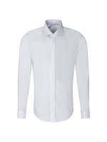 Seidensticker overhemd TAILORED TWILL wit met Business Kent-kraag in smalle snit