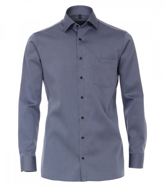 CASAMODA shirt COMFORT FIT TWILL dark blue with Kent collar in classic cut