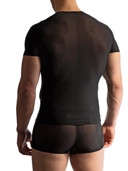 MANSTORE Regular Fit Schwarz Microfaser