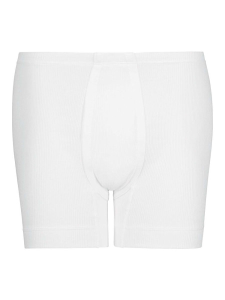 HUBER Regular Fit Weiß Doppelrippenstich - Ansicht 1