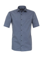 CasaModa shirt MODERN FIT UNI POPELINE medium blue with Kent collar in modern cut