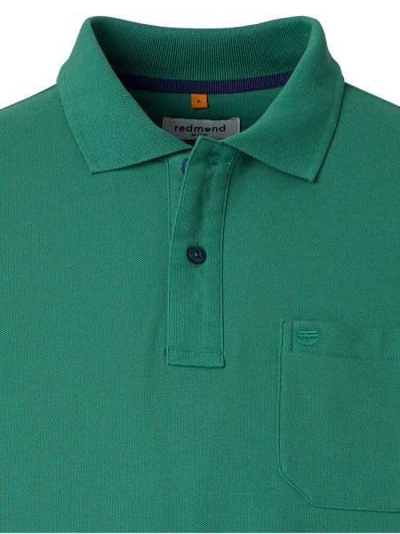 REDMOND Poloshirt Dunkelgrün Piqué - Ansicht 1