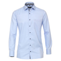 CASAMODA shirt MODERN FIT STRUCTURE light blue with Kent collar in modern cut