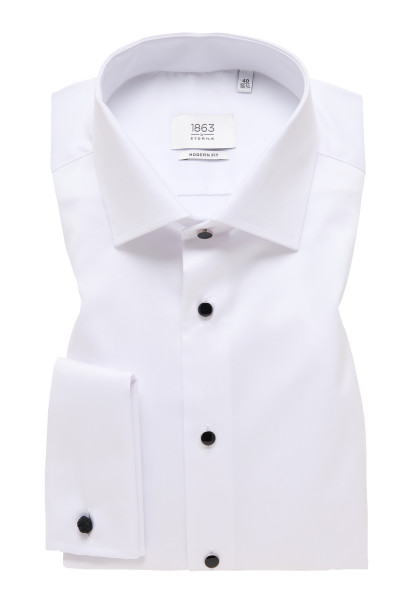 Eterna shirt MODERN FIT TWILL white with Cutaway collar in modern cut