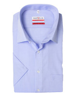 Marvelis MODERN FIT shirt CHAMBRAY light blue with New Kent collar in modern cut