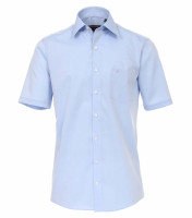 CASAMODA shirt COMFORT FIT UNI POPELINE light blue with Kent collar in classic cut