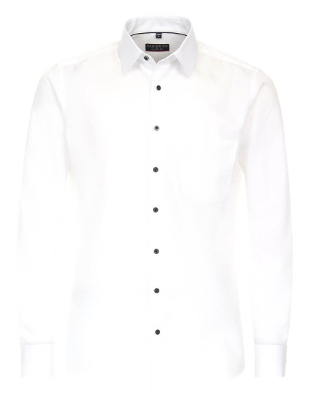 Redmond shirt MODERN FIT TWILL white with Kent collar in modern cut