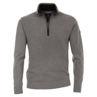 Redmond Pullover grau in klassischer Schnittform