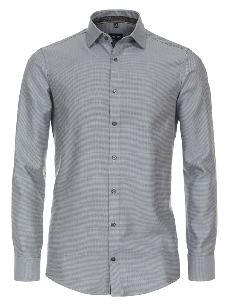 Venti shirt MODERN FIT STRUCTURE light blue with Kent collar in modern cut