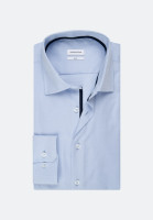 Seidensticker Hemd SLIM FIT STRUKTUR hellblau mit Business Kent Kragen in schmaler Schnittform
